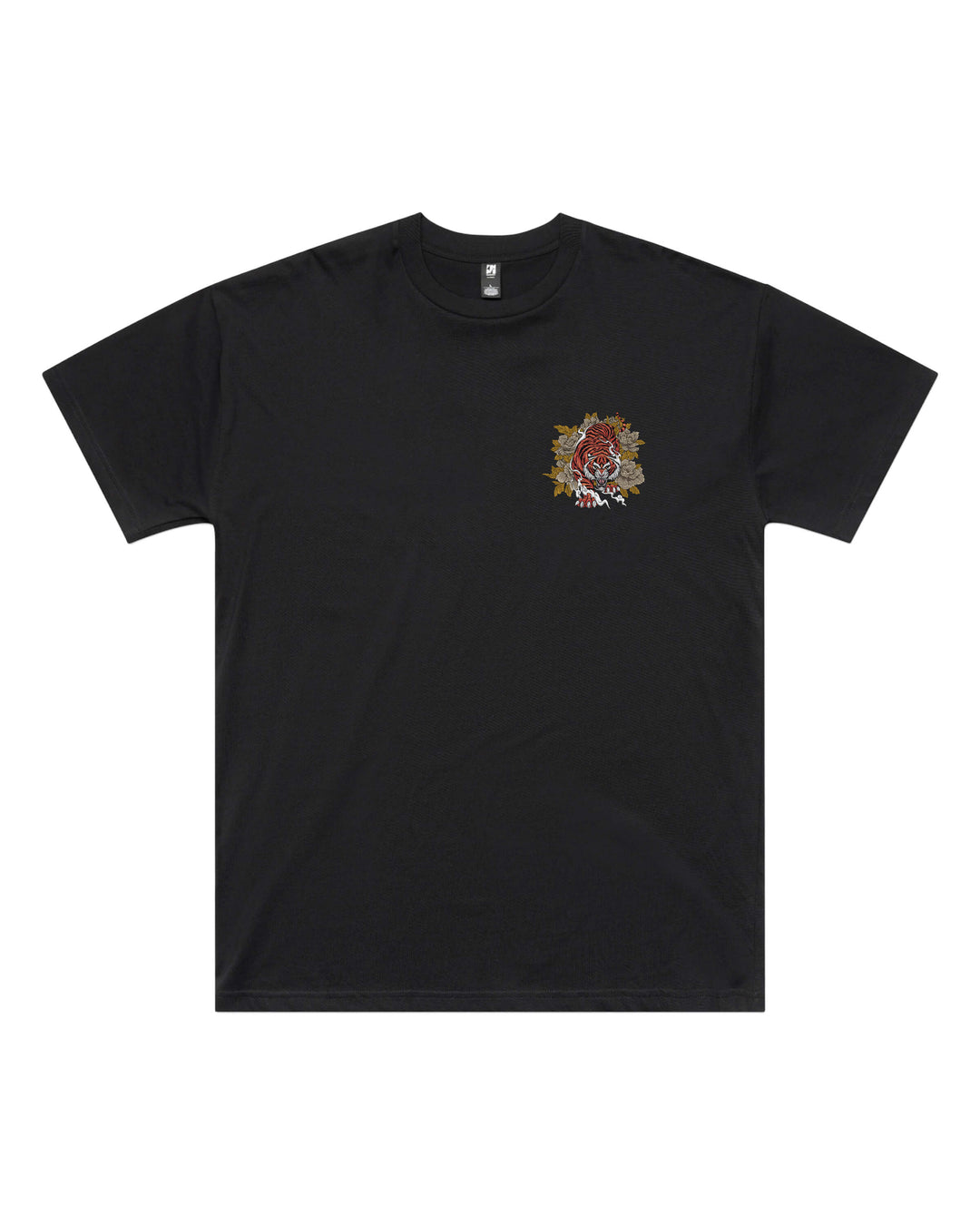 Prowling Tiger Black Oversized T-Shirt