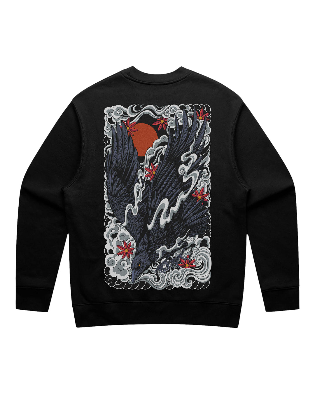 Raven Black Crewneck Sweatshirt