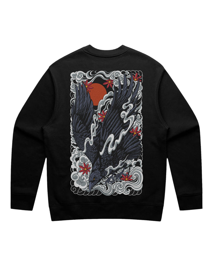 Raven Black Crewneck Sweatshirt