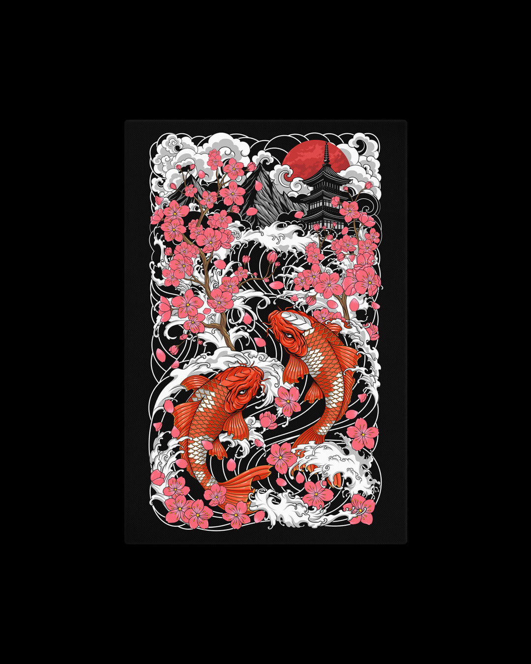 sakura surge wall canvas