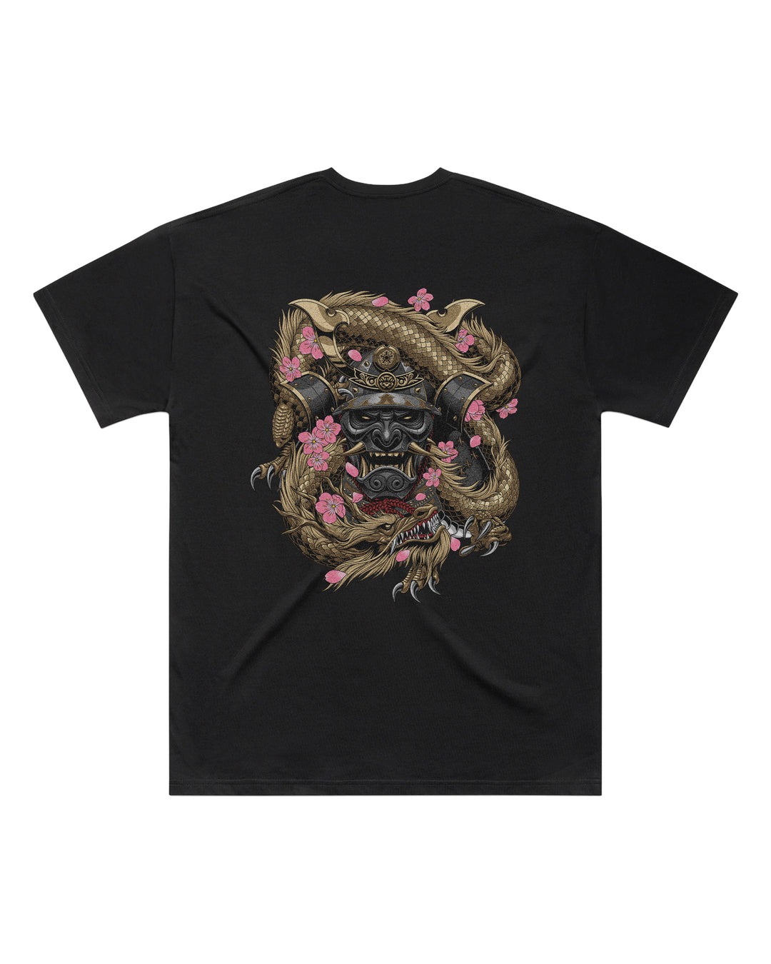 Samurai Mask Black Oversized T-Shirt