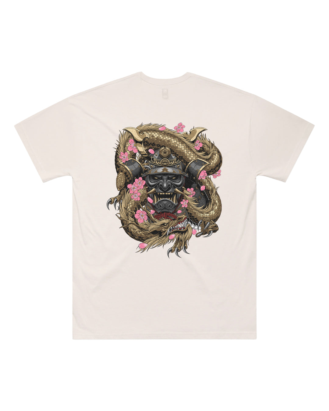 Samurai Mask Bone Oversized T-Shirt