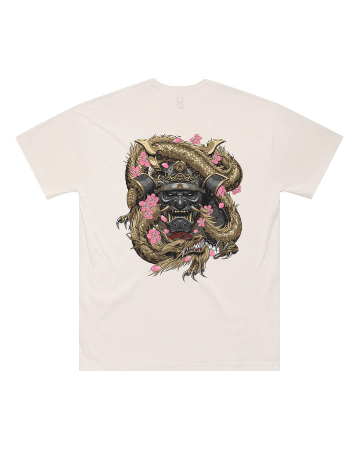 Samurai Mask Bone Oversized T-Shirt