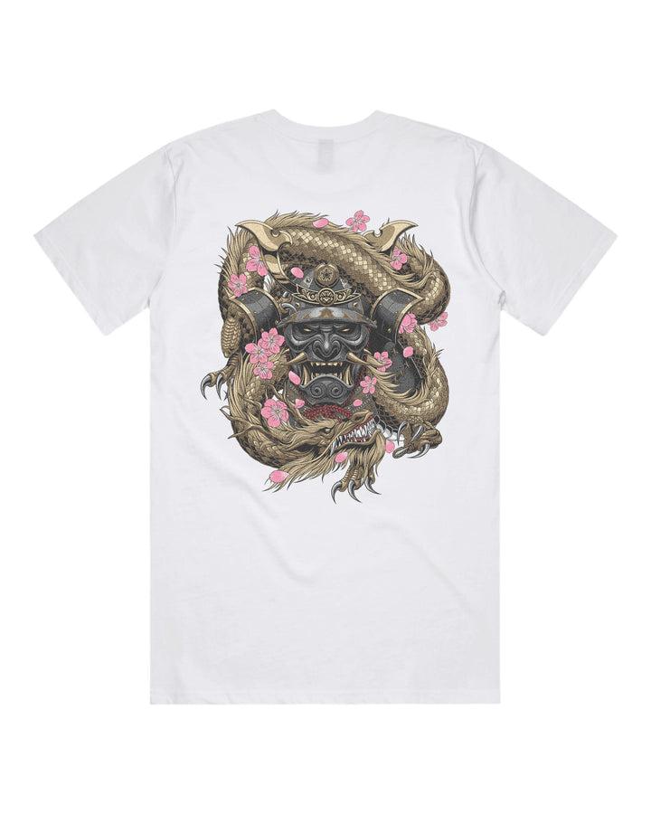 Japanese Tattoo Graphic Tee — Samurai Ryu Back Print