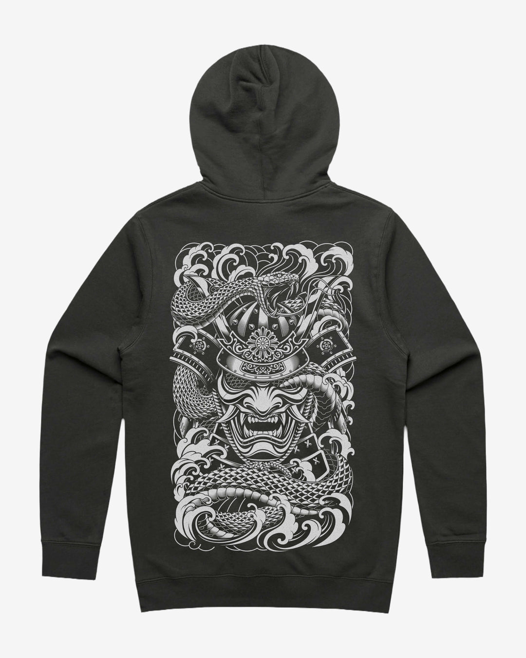 Japanese Tattoo Hoodie - Samurai Hebi