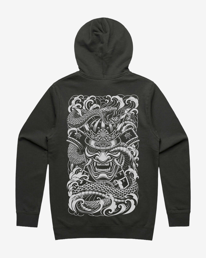 Japanese Tattoo Hoodie - Samurai Hebi