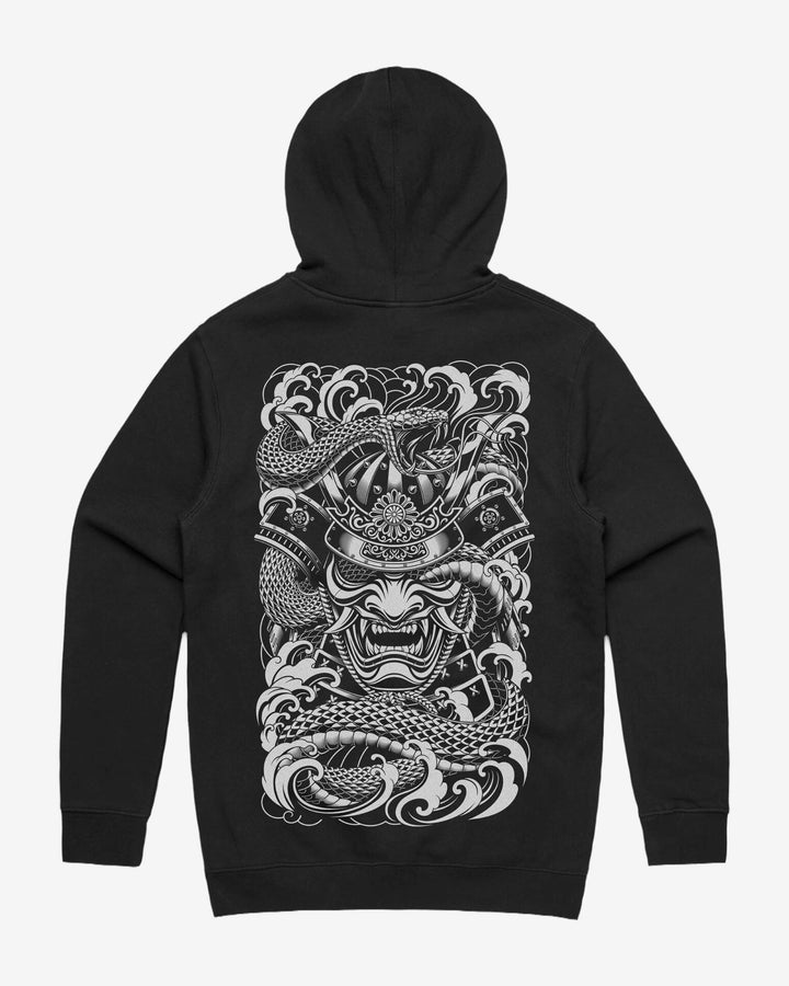 Japanese Tattoo Hoodie - Samurai Hebi