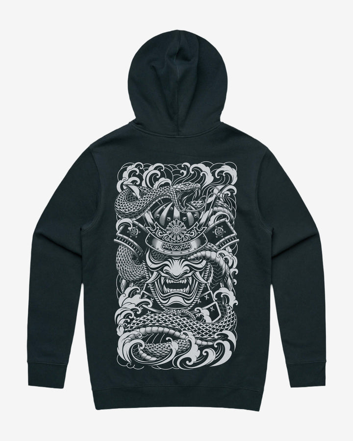 Japanese Tattoo Hoodie - Samurai Hebi