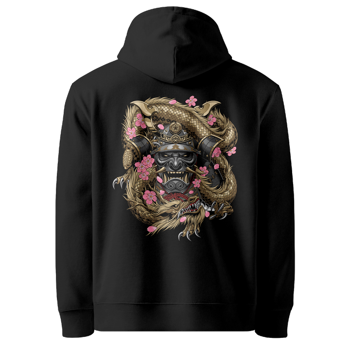 Samurai Embraced Black Hoodie