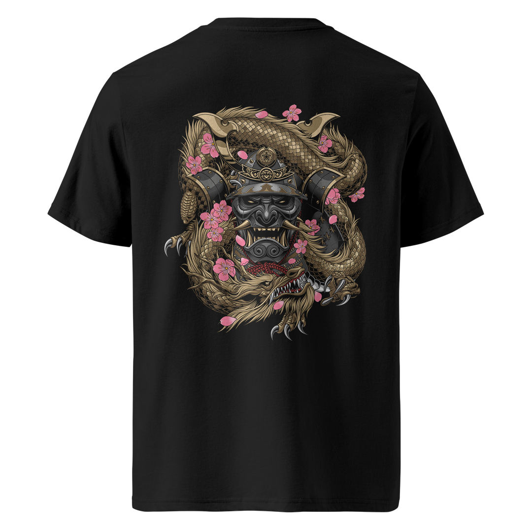 Samurai Embraced Tattoo Tee – Black Heavyweight