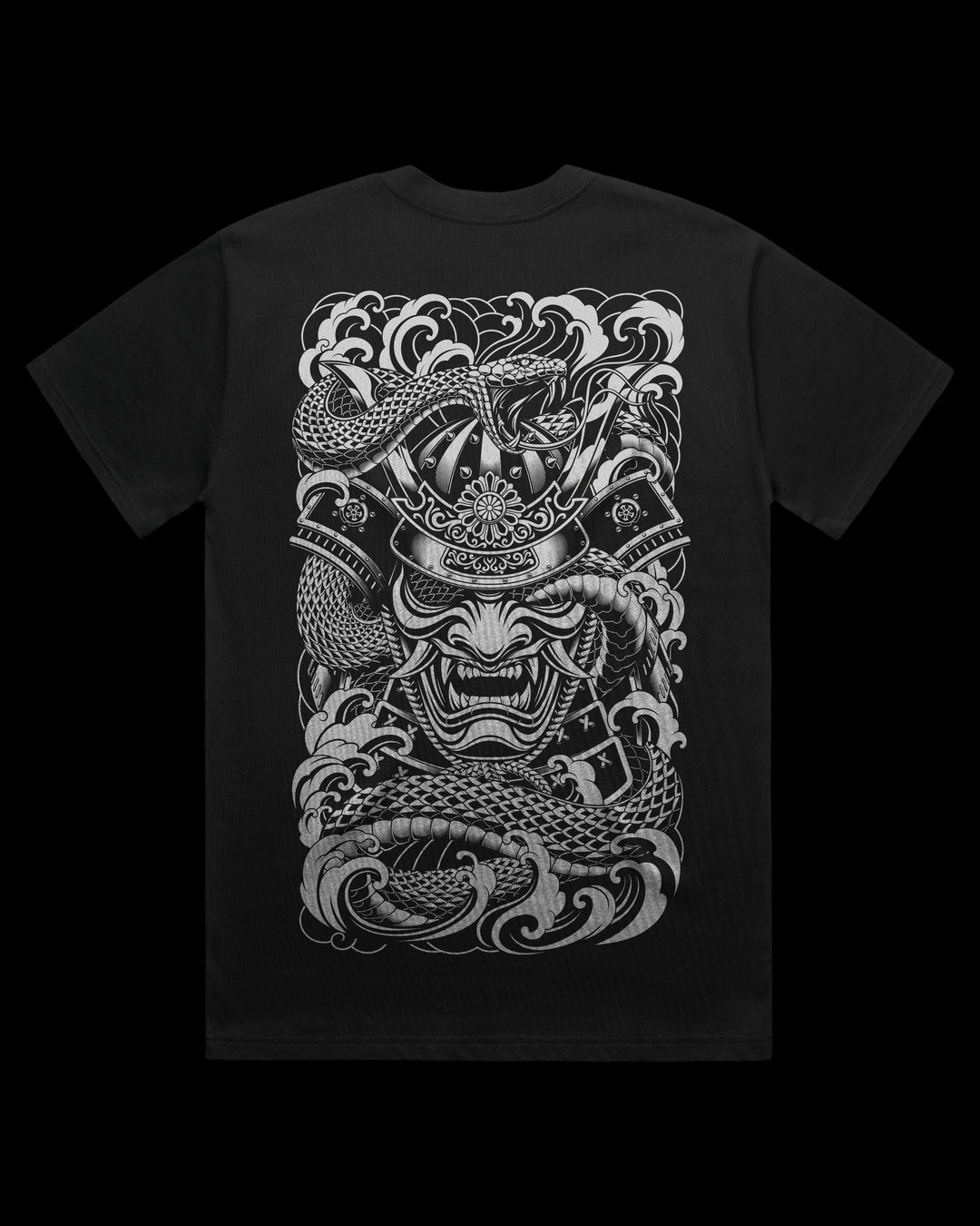 Boxy, Oversized 280gsm Heavyweight T-Shirt With Large Irezumi Inspired Back Print.