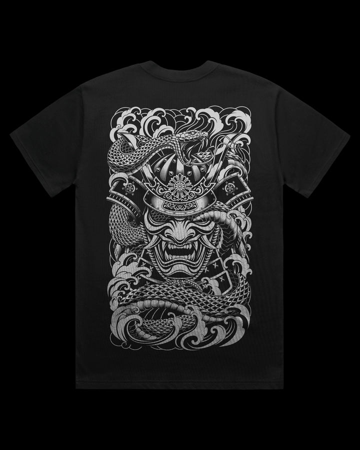 Boxy, Oversized 280gsm Heavyweight T-Shirt With Large Irezumi Inspired Back Print.