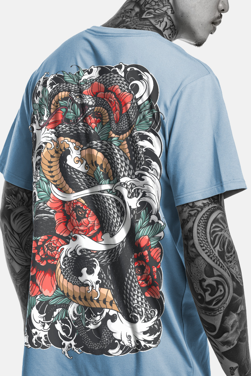 Tattoo-inspired graphic tee featuring original tattoo artwork. Premium cotton for a comfortable, relaxed fit.
