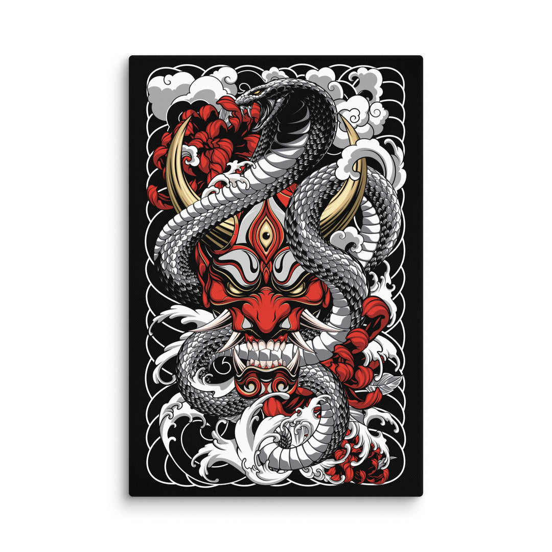 serpents oni canvas 40x60 Product mockup