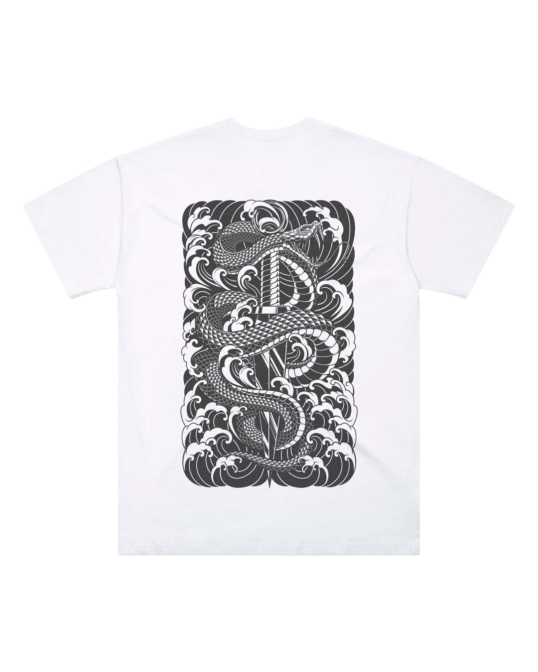 Snake & Dagger White Oversized T-Shirt
