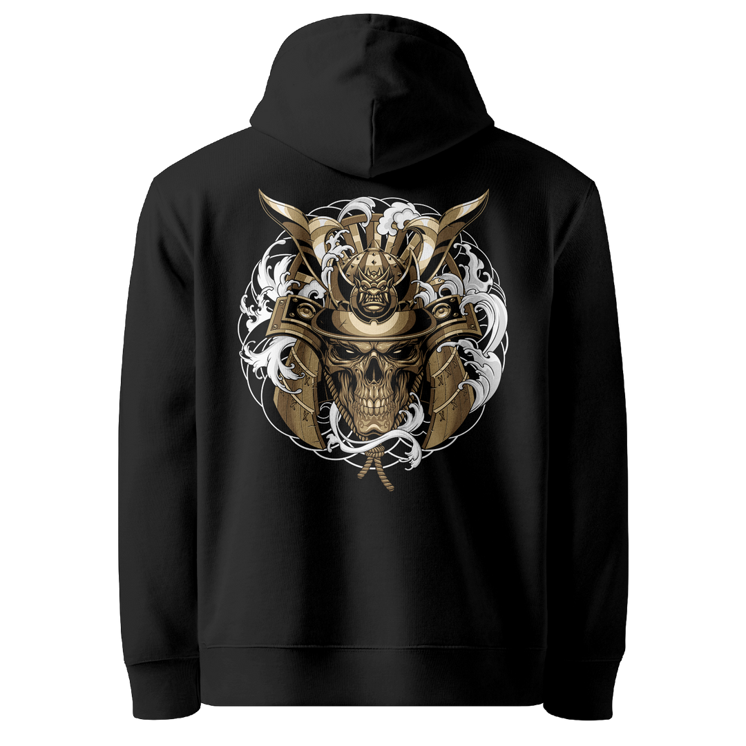 Spectral Sentinel Tattoo Hoodie - Black