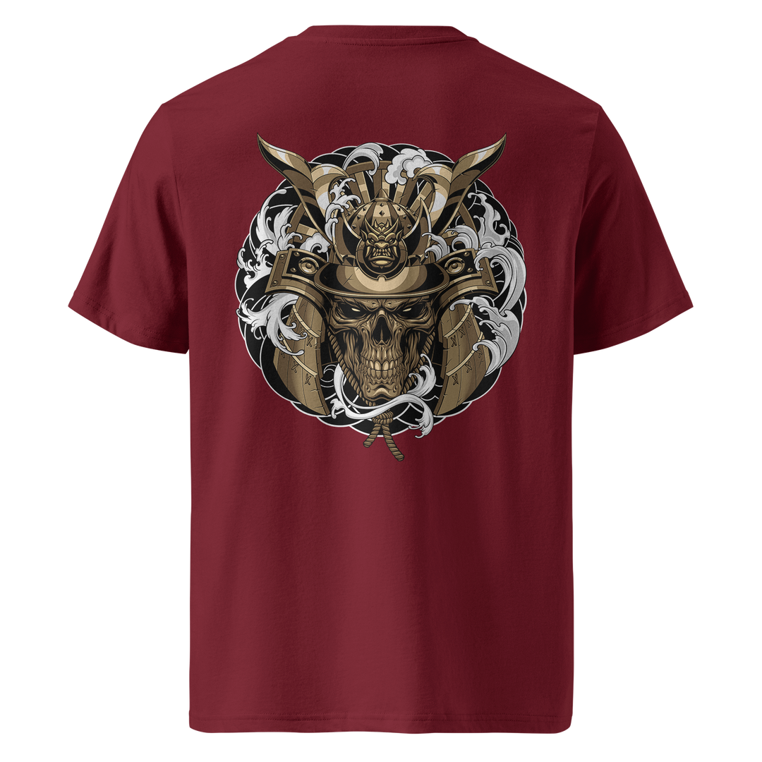 Spectral Sentinel Tattoo Tee – Burgundy Midweight