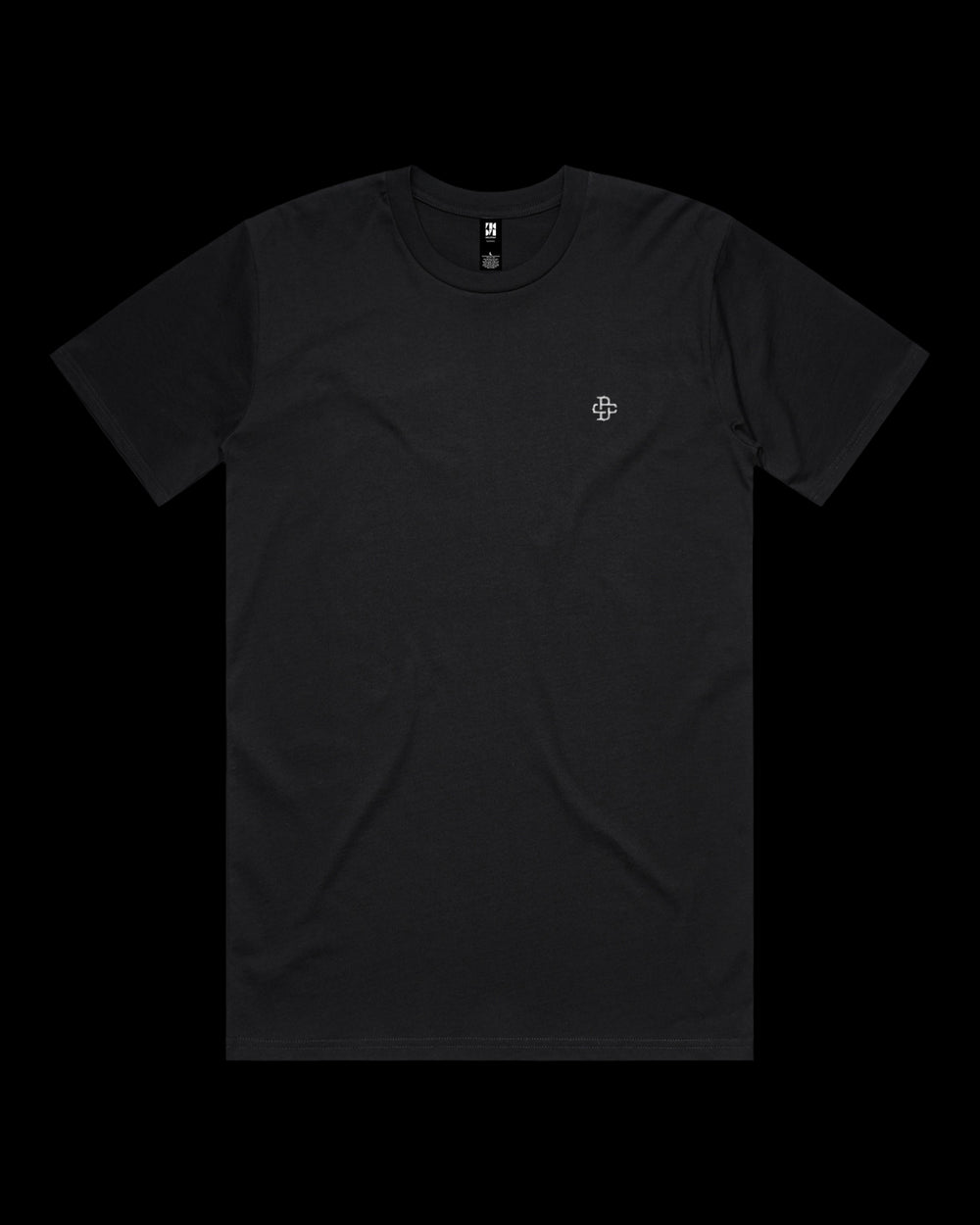 small left chest embroidery of dsign crtels dc monogram