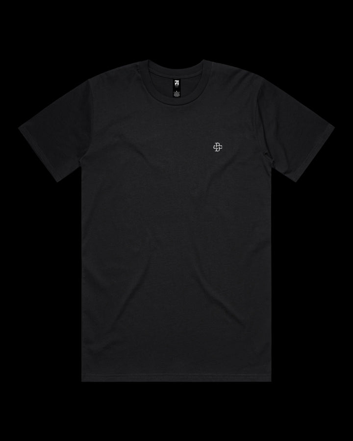 small left chest embroidery of dsign crtels dc monogram