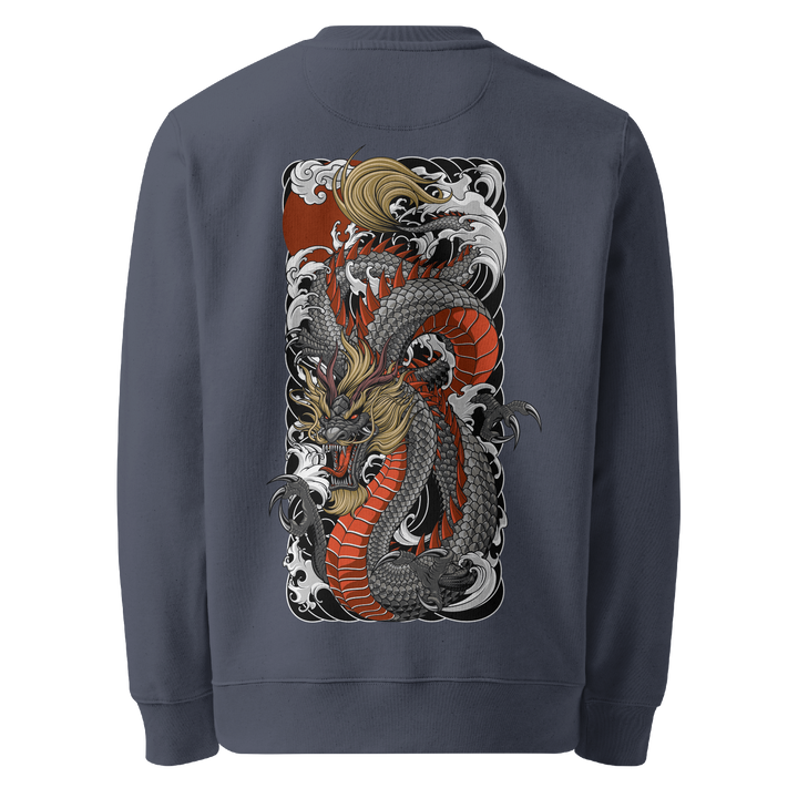 Tide Dragon India Ink Sweatshirt