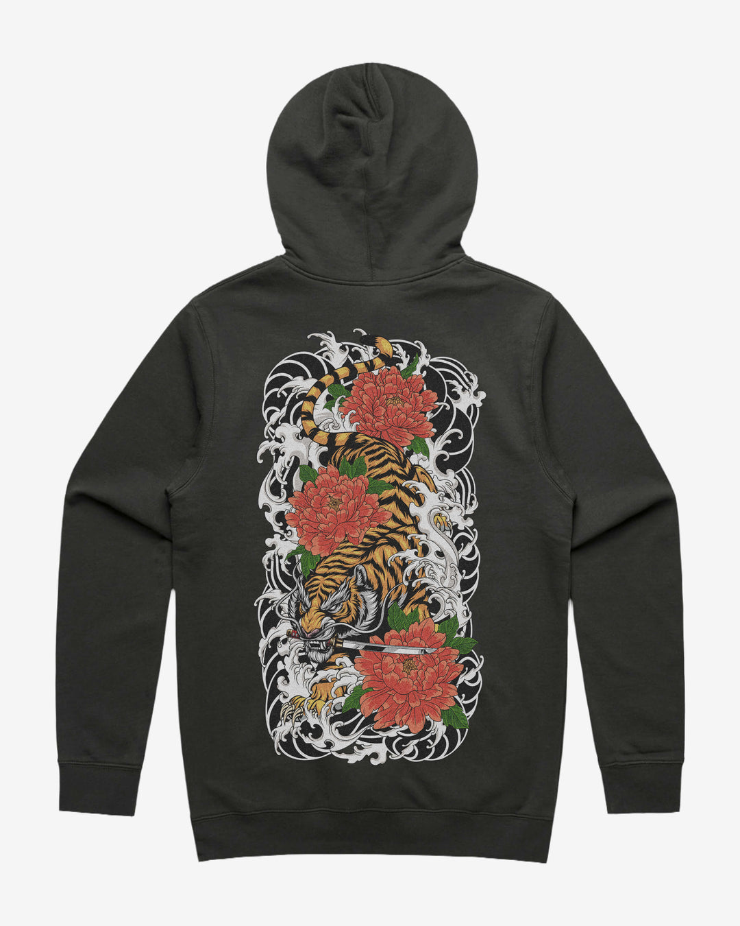 Japanese Tiger Graphic Hoodie