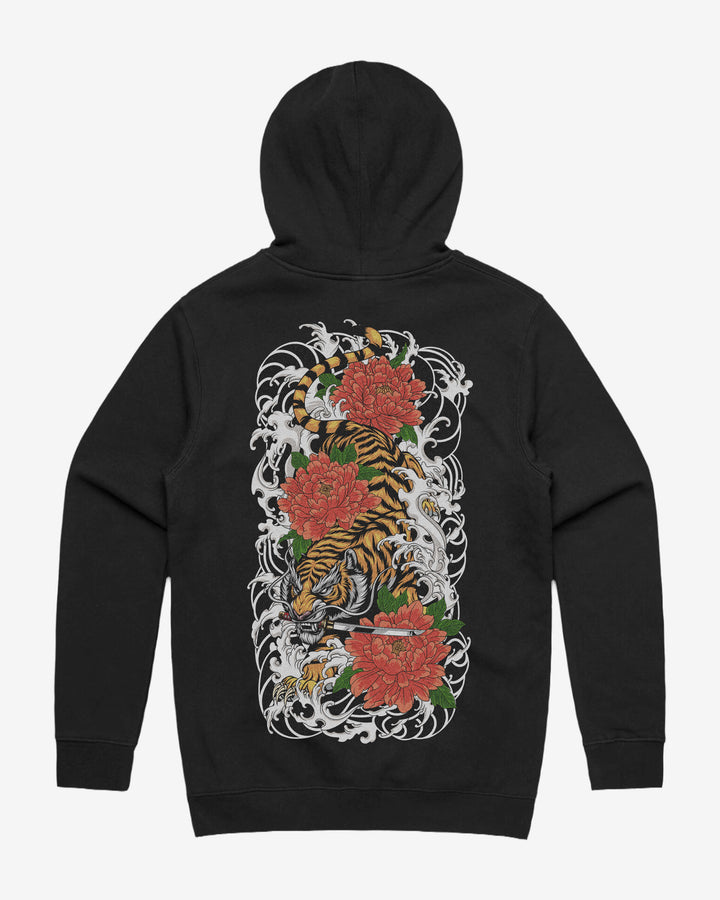 Japanese Tiger Graphic Hoodie