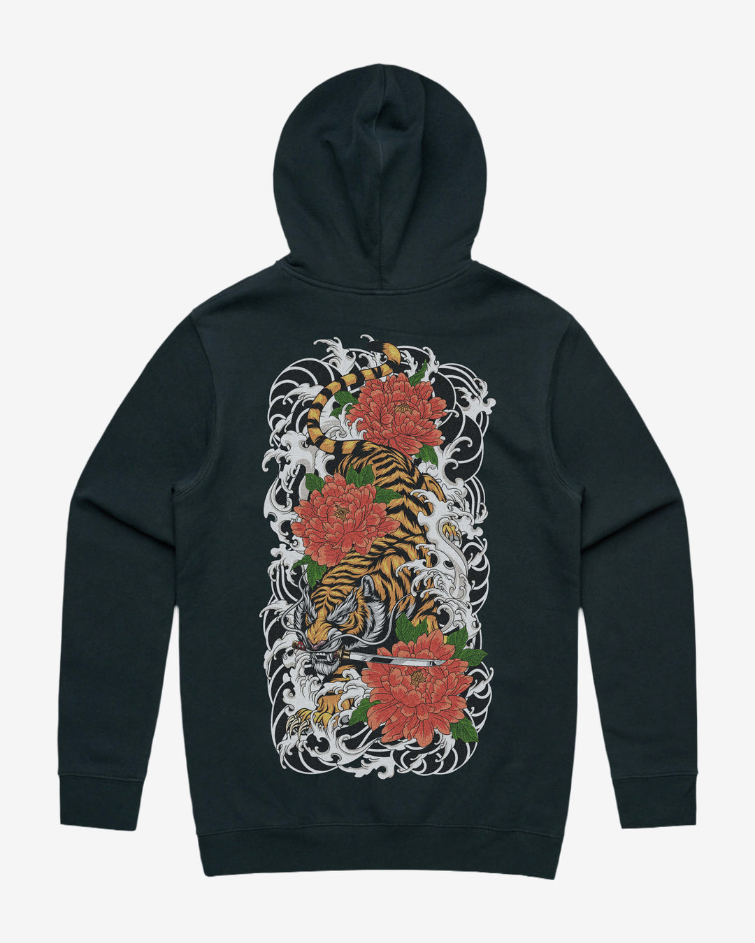 Japanese Tiger Graphic Hoodie