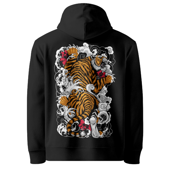 Tigers Ascent Tattoo Hoodie - Black