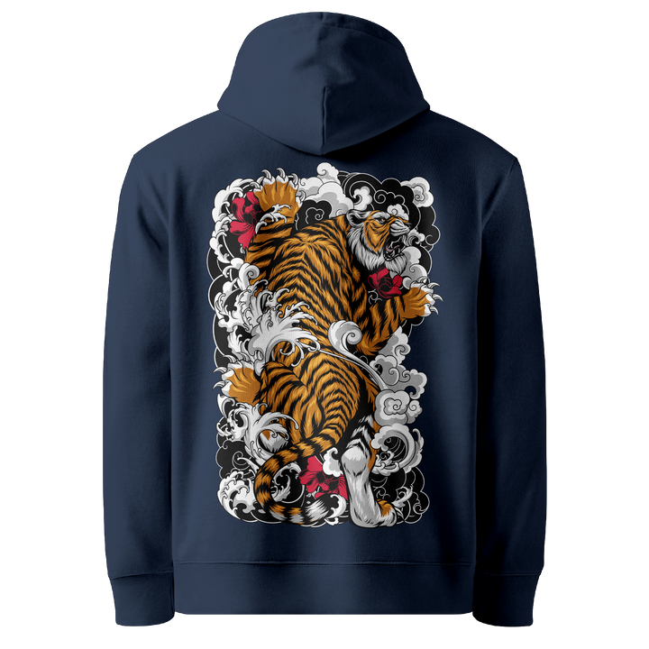 Tigers Ascent Tattoo Hoodie - Navy