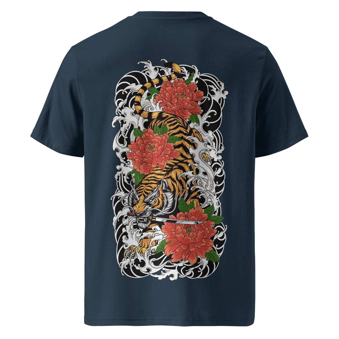 Tigers Descent Tattoo Tee – Navy Midweight