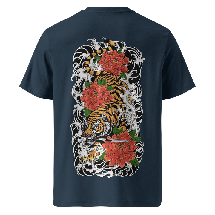 Tigers Descent French Navy Heavyweight Tee