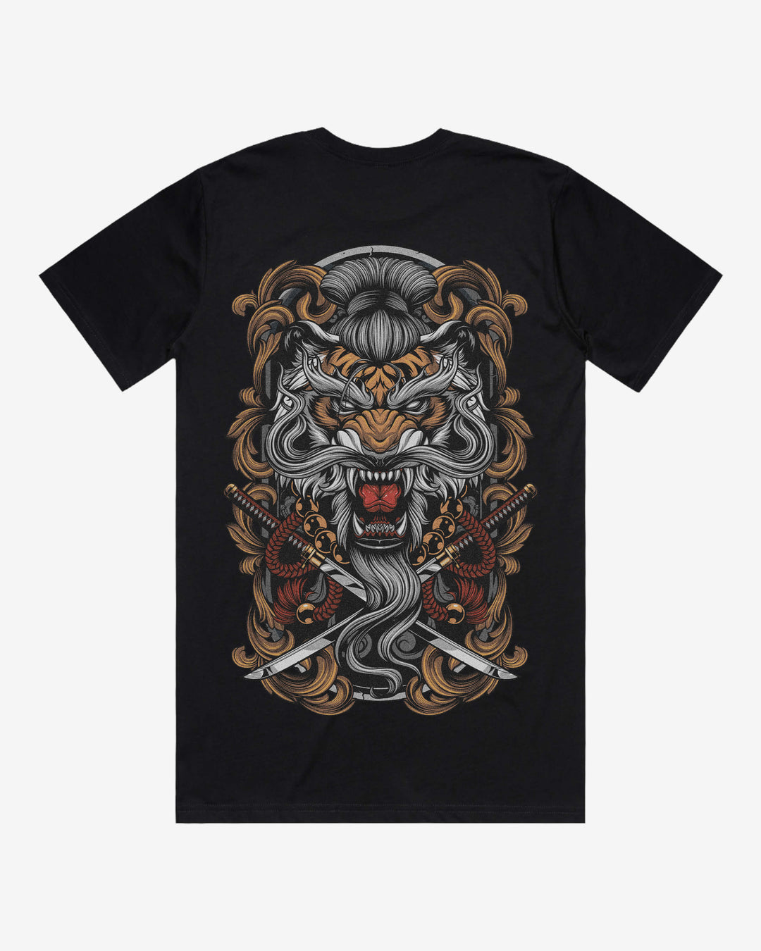 Tiger Fury Graphic Tee With Back Print