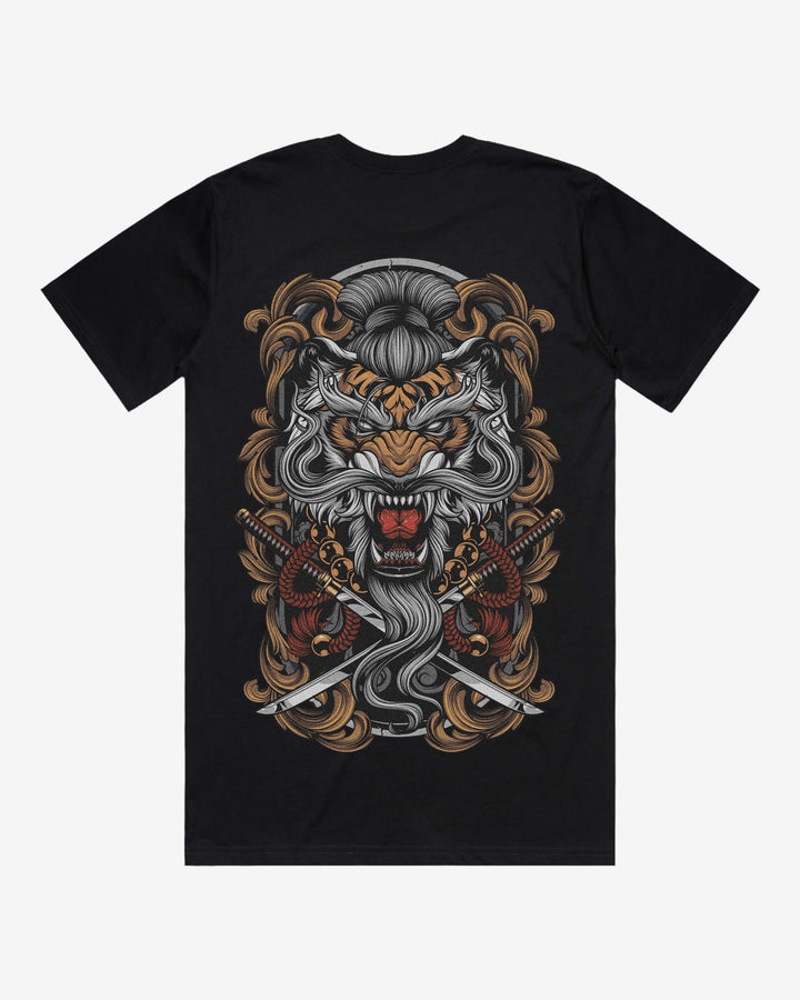 Tiger Fury Graphic Tee With Back Print