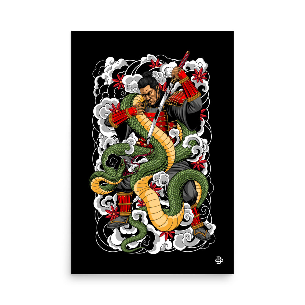 traditional samurai poster