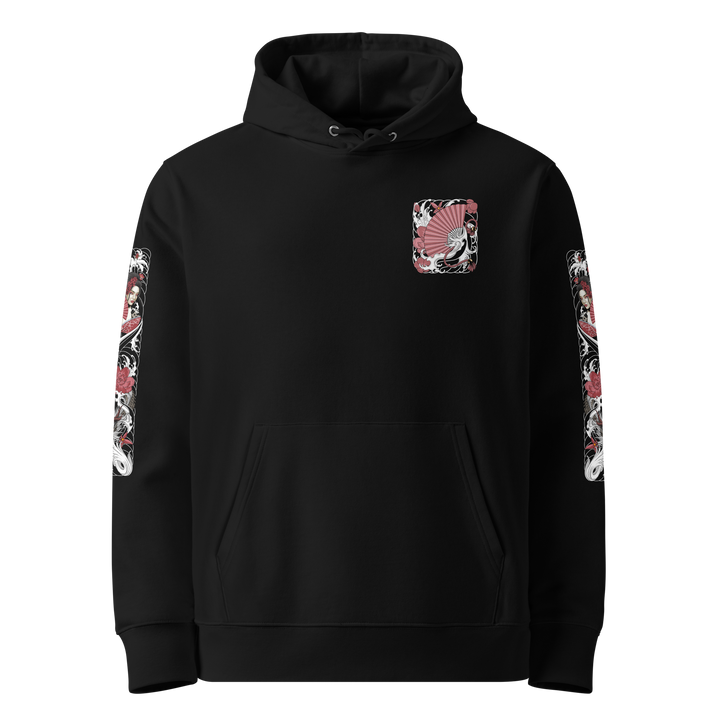 Serpentine Grace 360 Geisha Graphic Hoodie