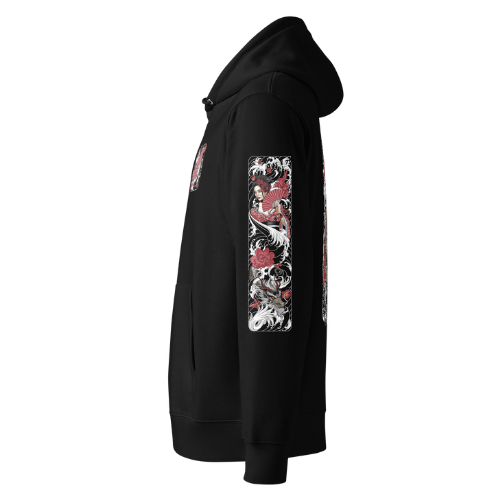 Serpentine Grace 360 Geisha Graphic Hoodie