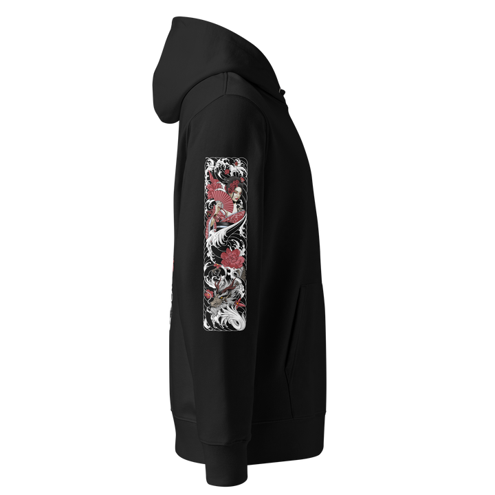 Serpentine Grace 360 Geisha Graphic Hoodie