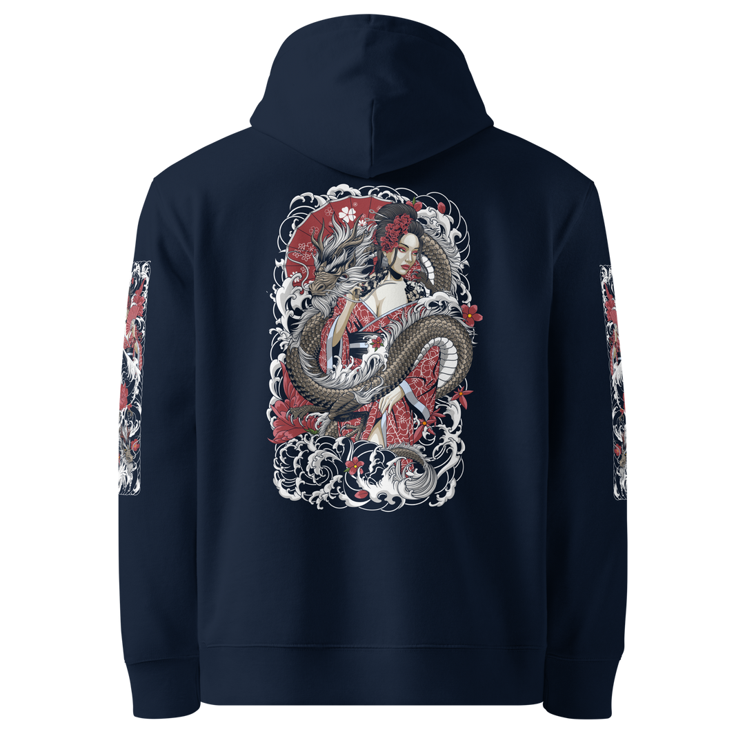 Serpentine Grace 360 Geisha Graphic Hoodie