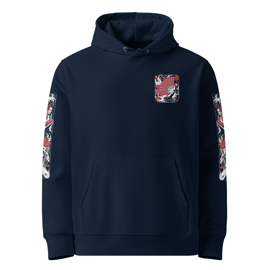 Serpentine Grace 360 Geisha Graphic Hoodie