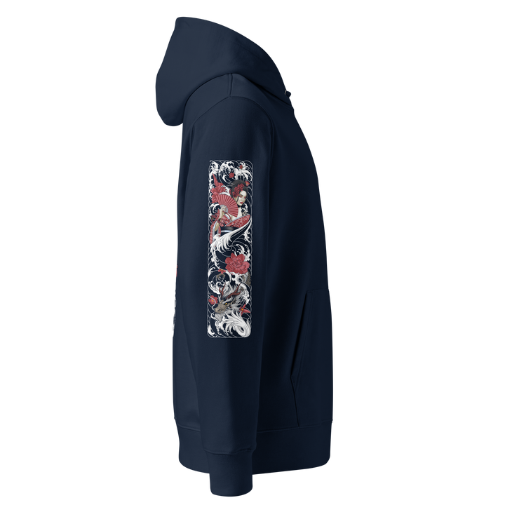 Serpentine Grace 360 Geisha Graphic Hoodie