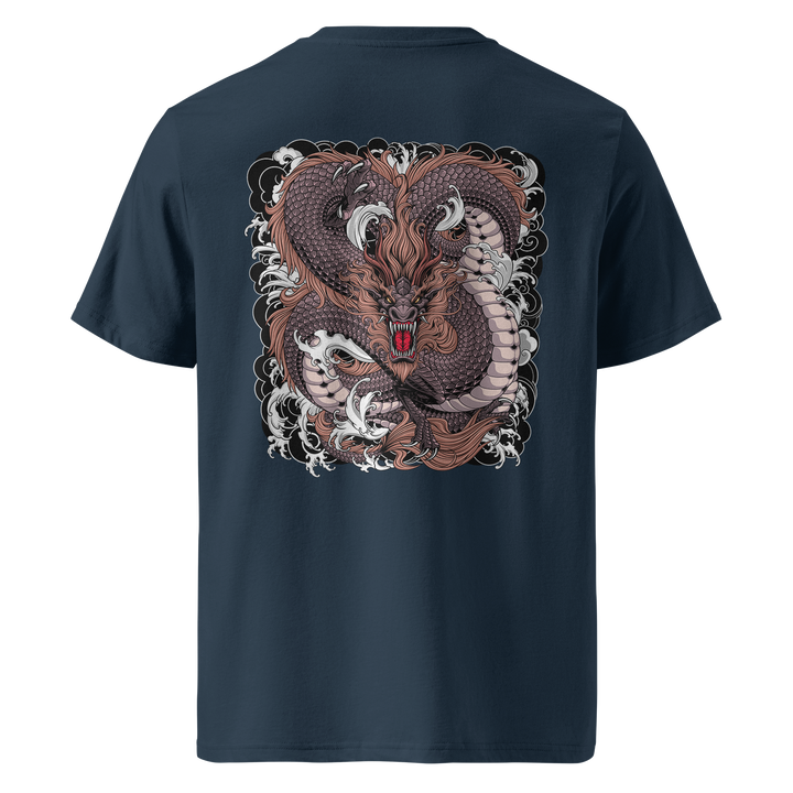 Weaving Dragon Tattoo Tee – Navy Heavyweight